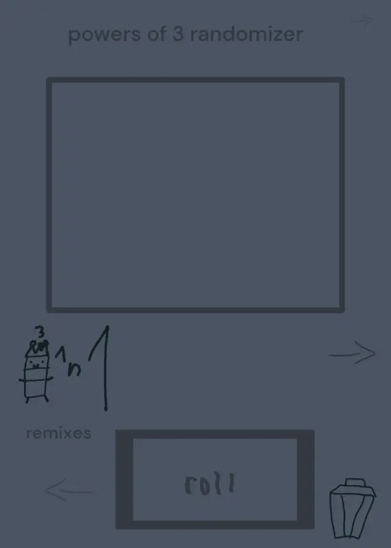 powers of 3 randomizer yayayayyaay by @skyboxgaemz