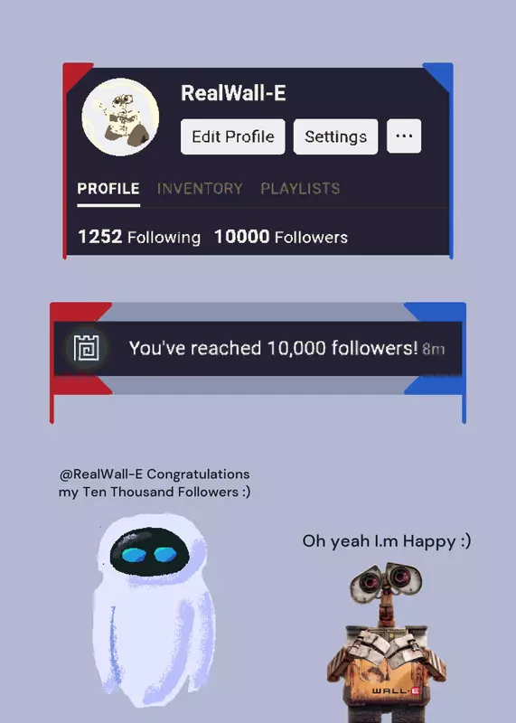 Community 10000 Followers by @RealWall-E