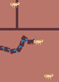 Be a blue ringed centipede (test)