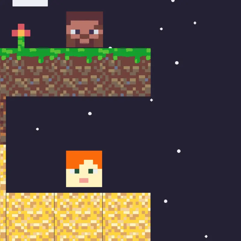 Minecraft cubes endings by @gergh