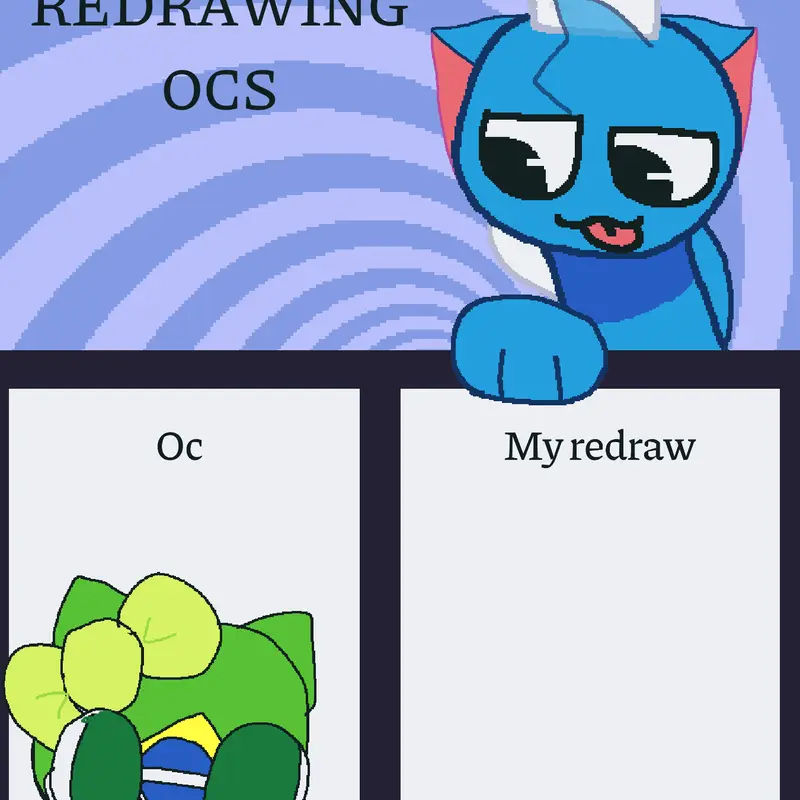 Redrawing ur ocs by @Brasil_brazil