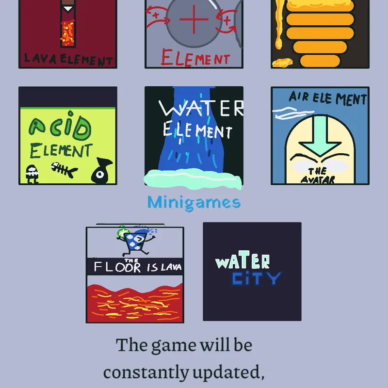 Menu of elements by @creativesonblue