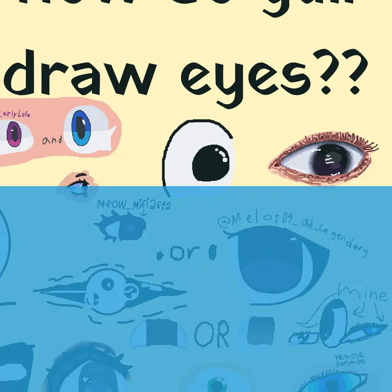 How I draw eyes by @Tsuuki