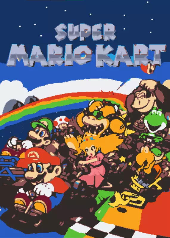 Mario kart by @olaoaosos