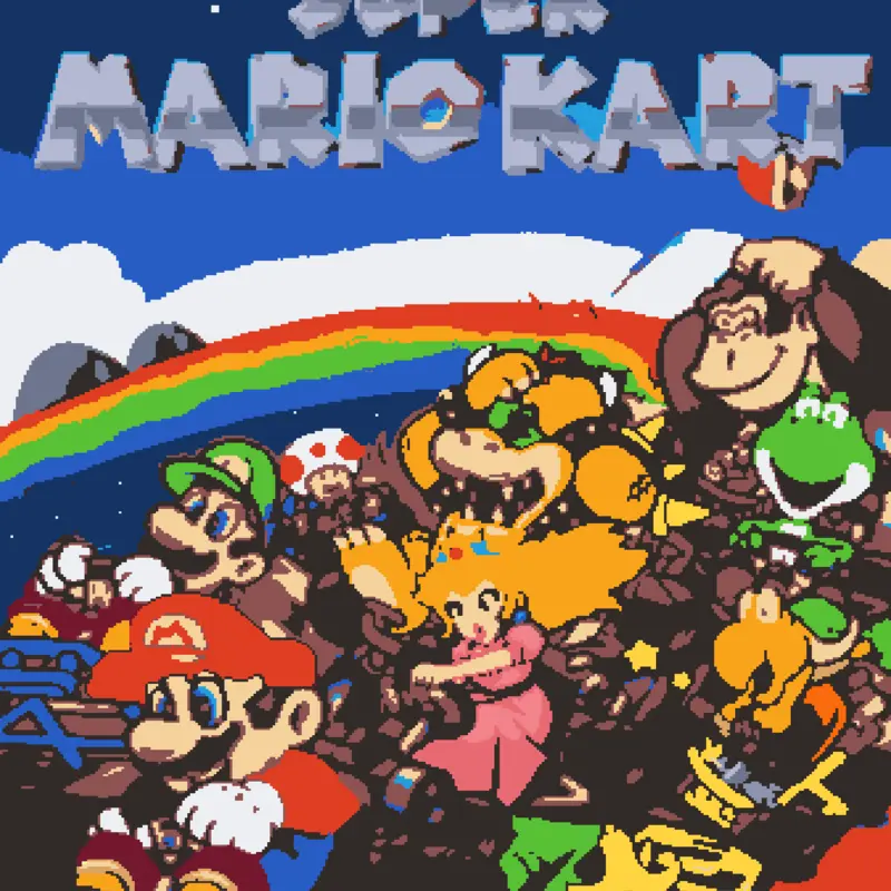 Mario kart by @olaoaosos