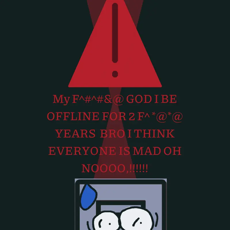 brooooo i fucking be offline for 2 years by @mrvahvaha5
