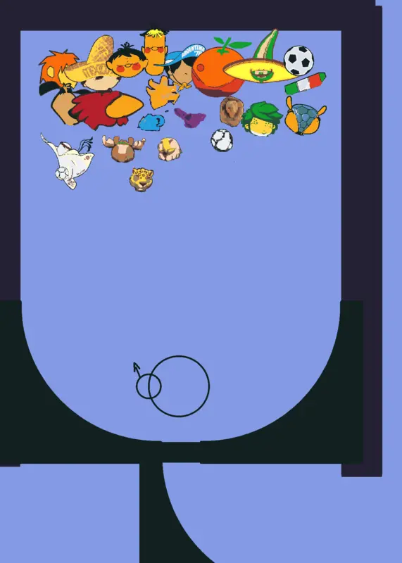 the fifa word cup mascots marble race by @isaack16