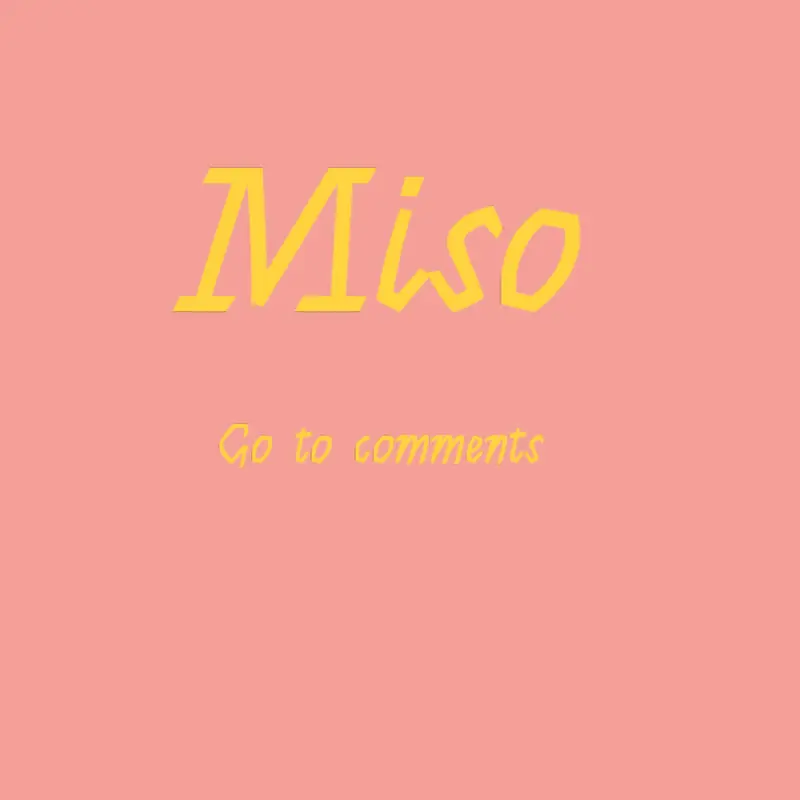 Miso by @ChristianCandelario