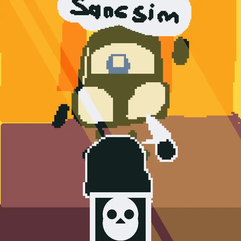 REALLY bad sans sim by @nerdlemon
