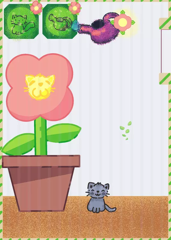 Kitty flower by @August_rainss