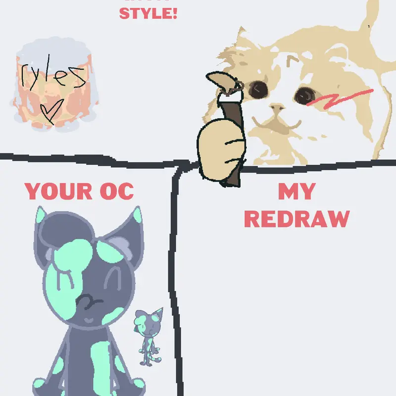 Redrawing ocs by @sw4n-g0d