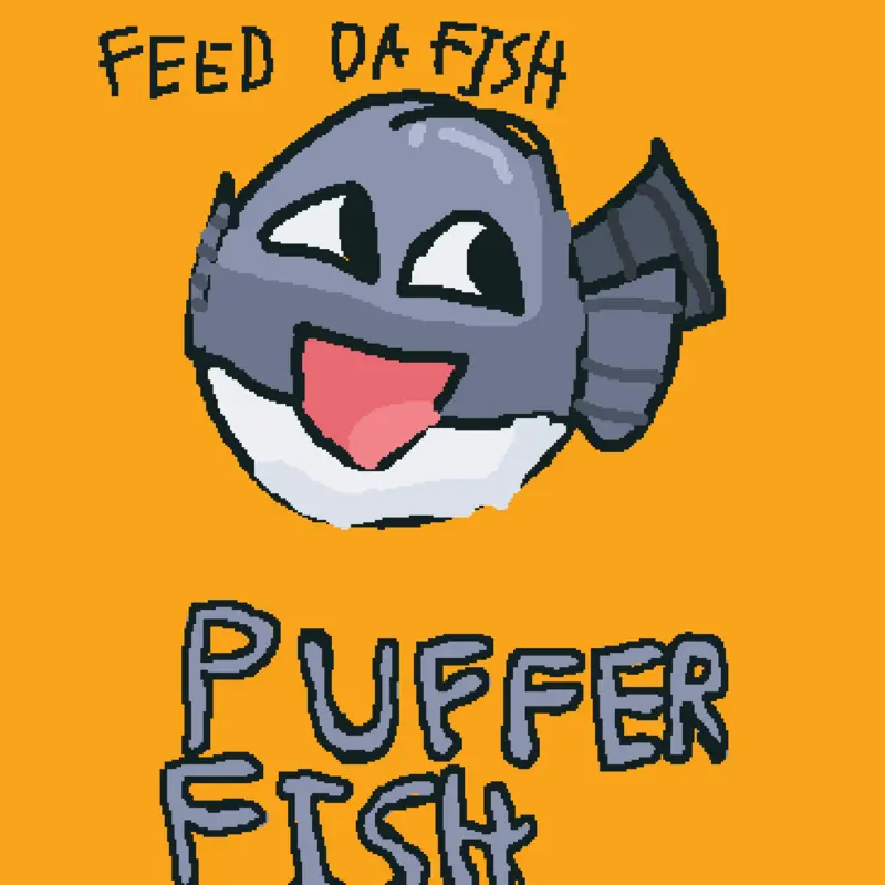 pufferfish eats carrots and other by @jorode599