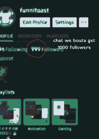 what should i do for 1k followers