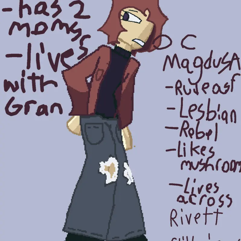 Oc of whatever series or like thing by @Golemthekitty
