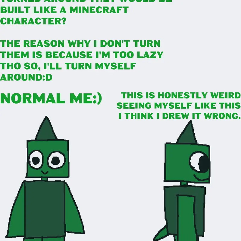 Turtle Dino turns sideways by @TurtleDino