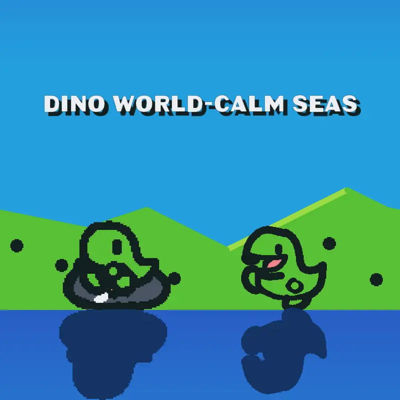 Dino World -calm seas by @Jarivasthedragon