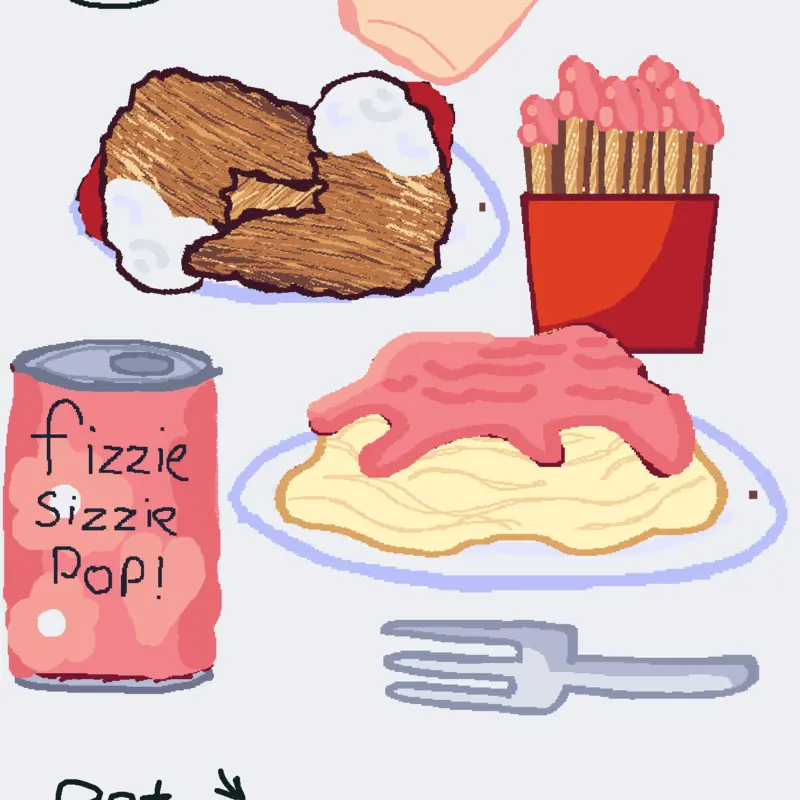 Fast food eating (EAT AT THE BOTTOM!) by @Reisen