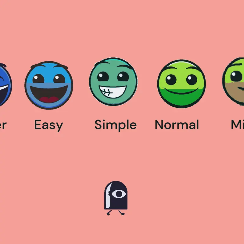Geometry Dash Faces by @LelandJackson