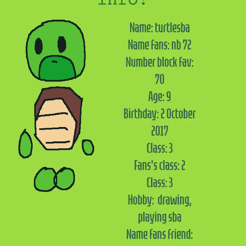 My info! by @turtlesbaocofficial