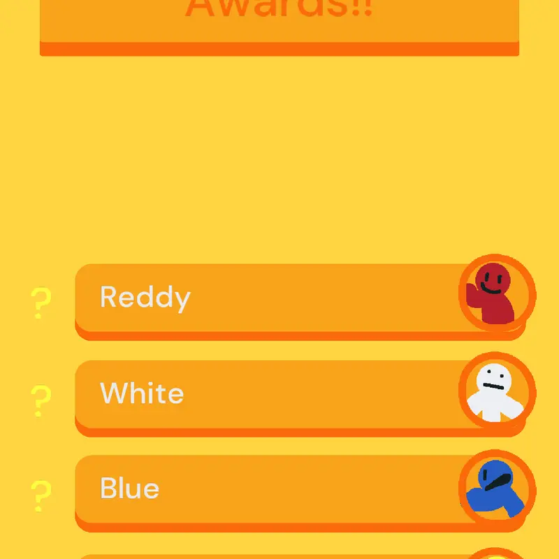 Favorite Character Awards! by @NewFunGames