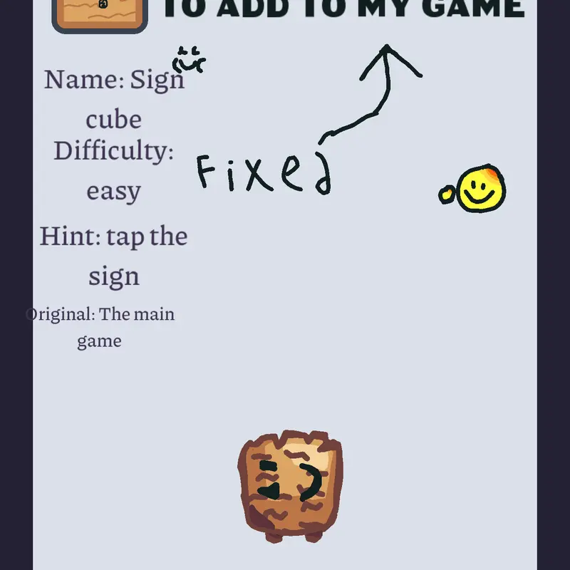 Sign cube idea by @Rage_guy