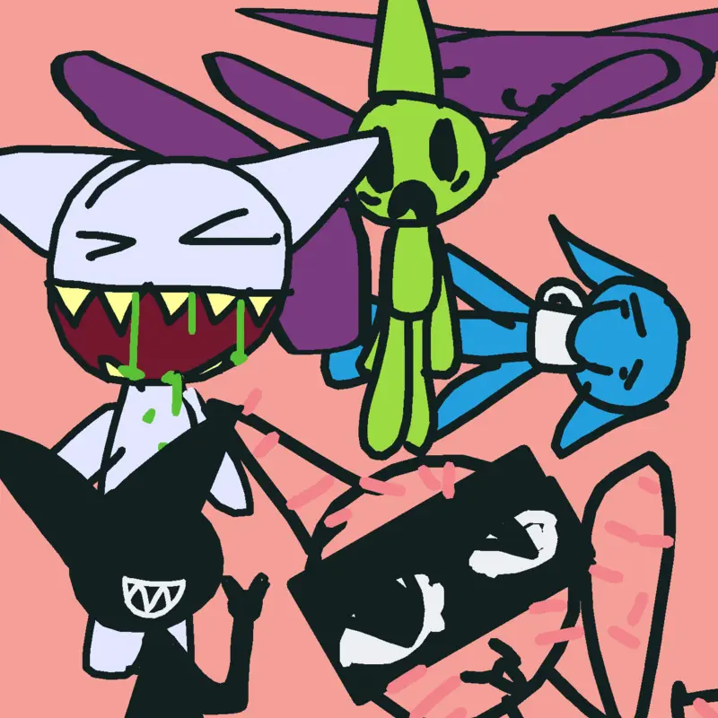 Anomalys or anomalies having a party by @anamartz