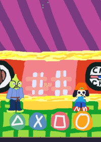 Parappa the rapper but it’s all drawn by me...