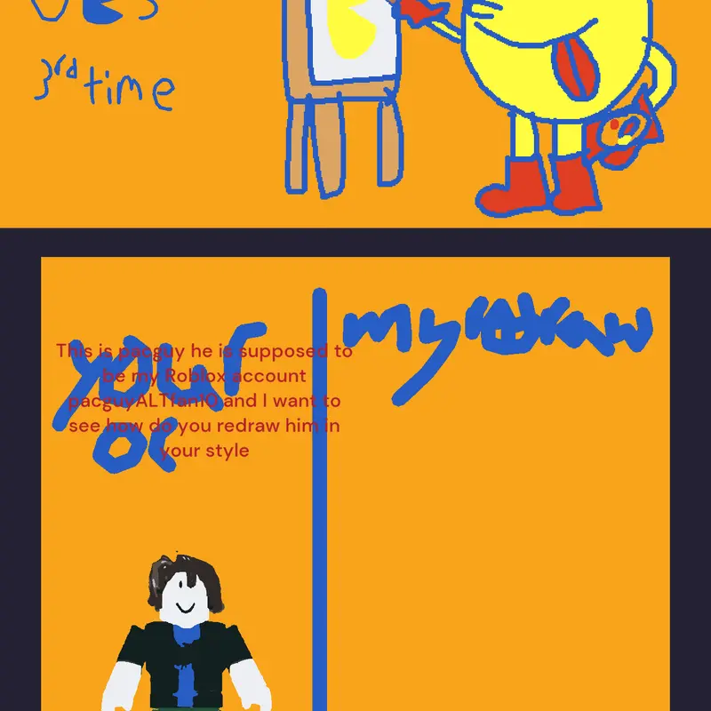 Redraw Pacguy would you? by @pacmanfan20