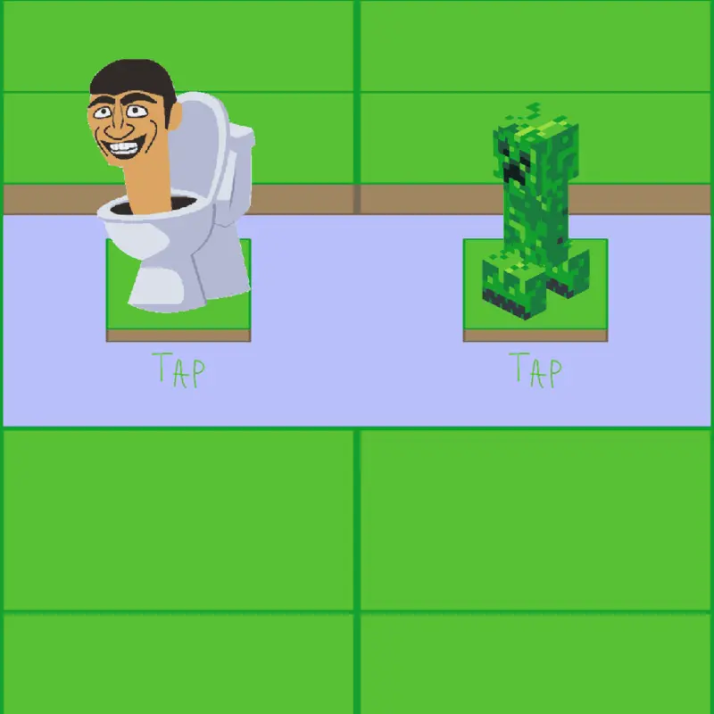 Le Skibidi Toilet or Creeper by @arabas