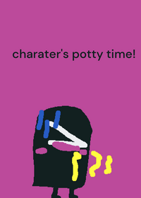 character's potty time!!!!