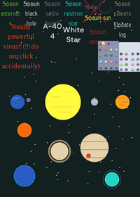 Solar system sandbox