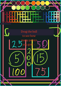 a very colorful version of pinball
