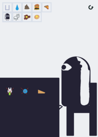 Character eating simulator