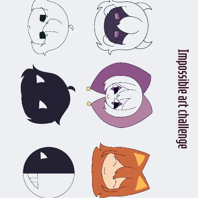 Impossible art challenge by @StardustNemuri