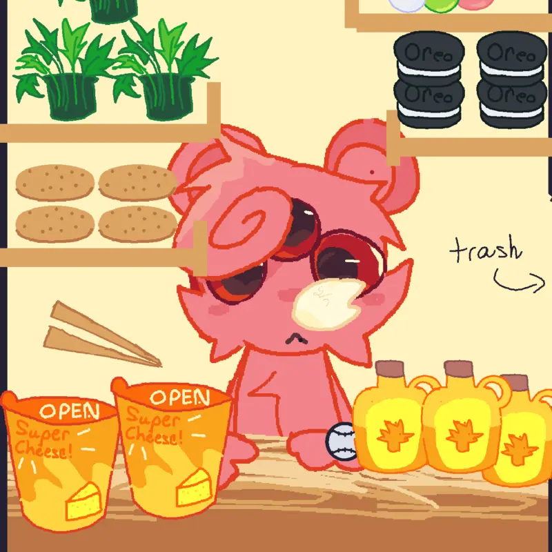 Tiny anomaly mukbang by @durplethe_sprunki