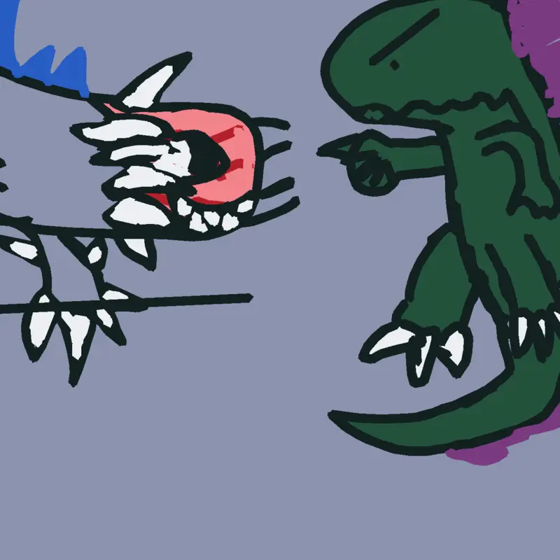 Godzilla exe escape by @Godzilla7328