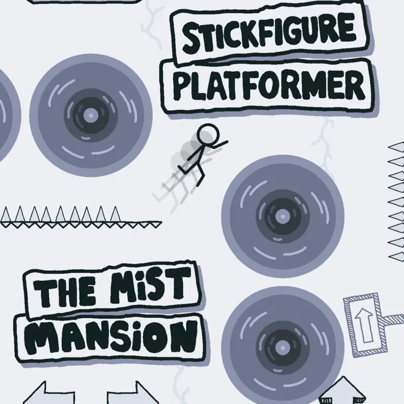 Stickfigure Platformer-The Mist Mansion by @naocomix