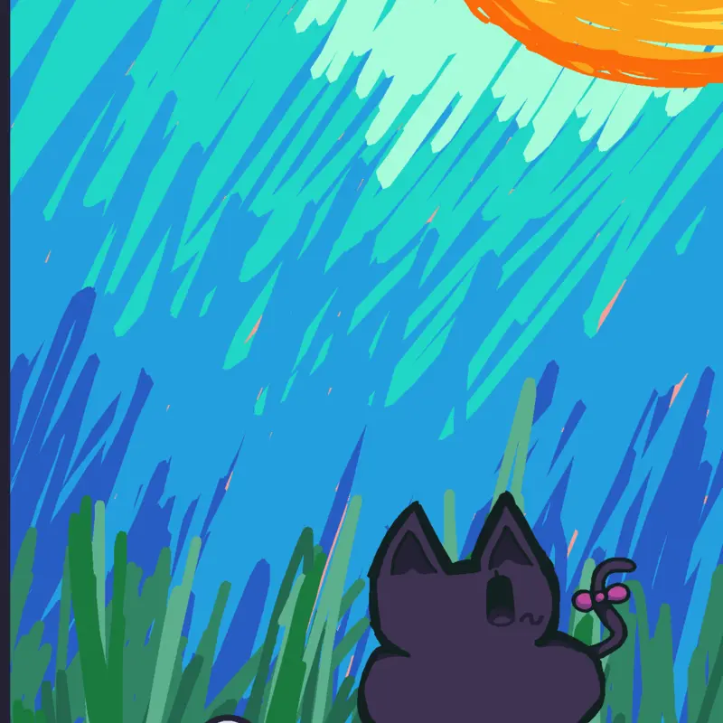 cat and ball by @ohshi