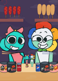 Let's feed dandy and poppy!!