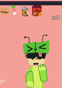 Mukbang with my Roblox character