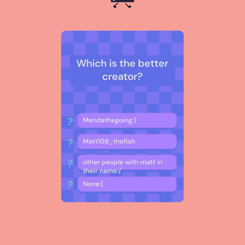 Game by @mendathegoing