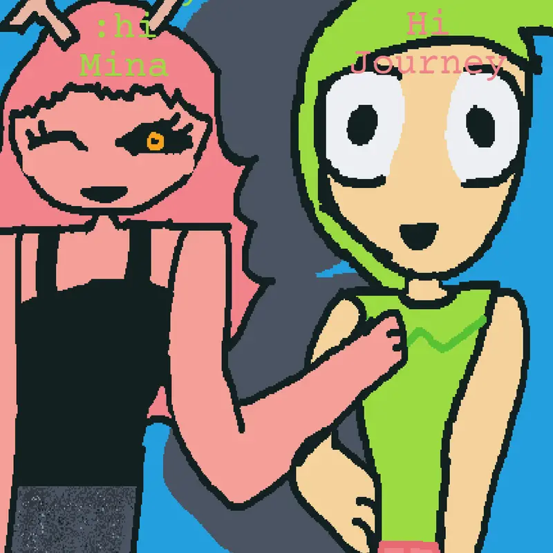 Mina meets journey by @LUNASTARSSS_BAKUGOLOVER