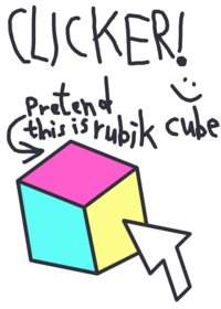 Rubiks cube clicker