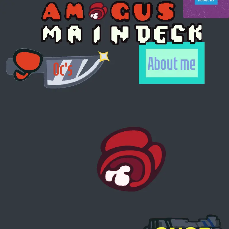 Red Amogus Main Deck by @Xy-Pex