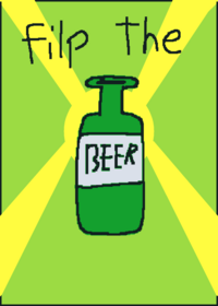 Bottle flip my first game.