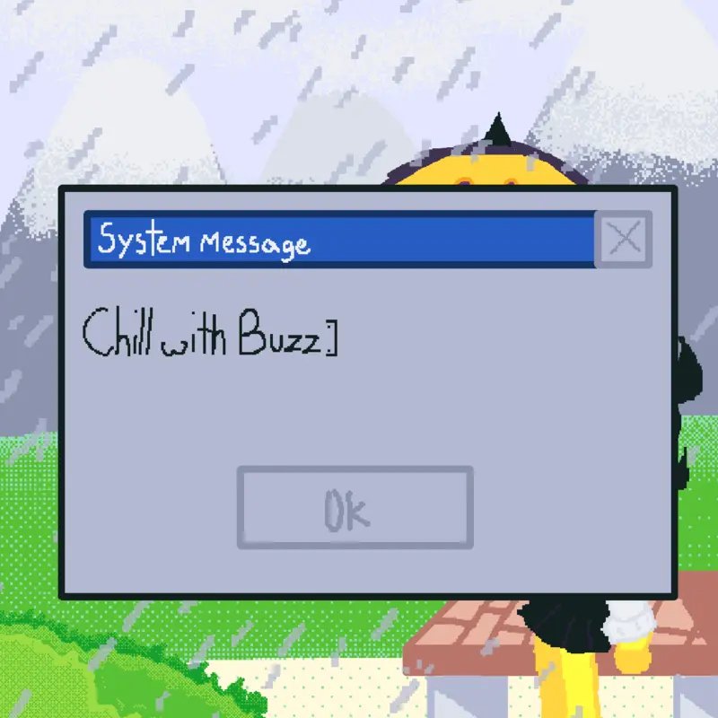 Take a break with my oc, Buzz <3 by @Lunar_decks