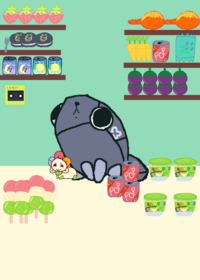 Pebble eats!