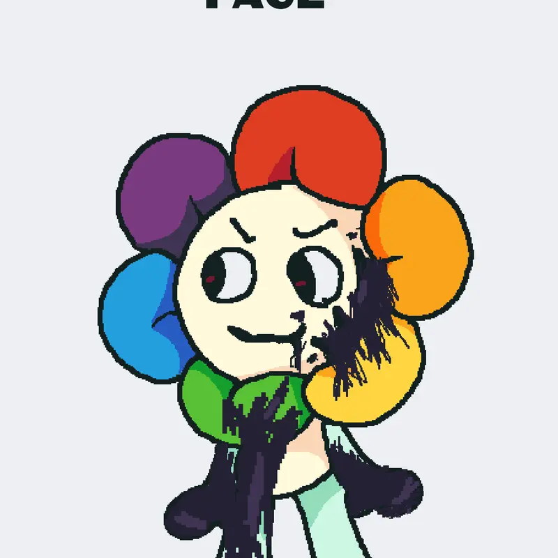 I made dandy’s face and I added blood by @lime_amongusshow