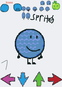Blue golfball