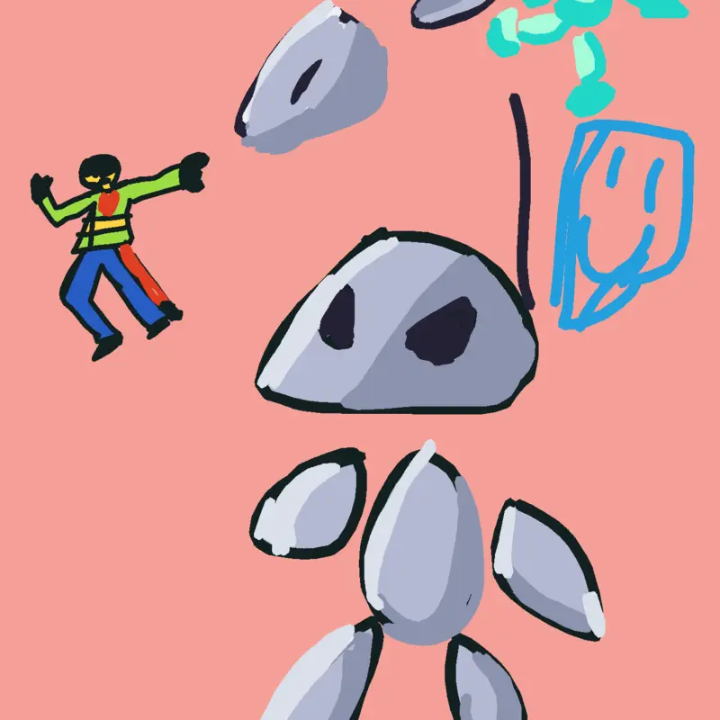 Rocky the rock! Made by me! by @Borja789